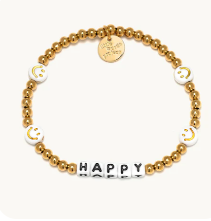 Happy Little Words Gold Bracelet