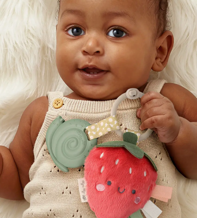 Avocado Strawberry Plush + Teether