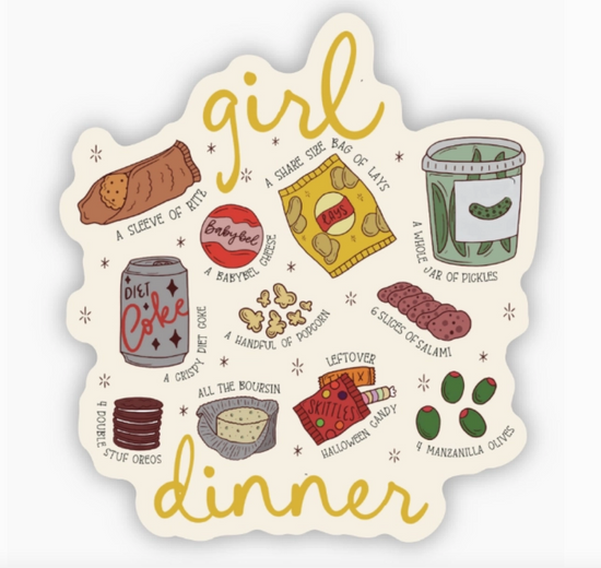 Girl's Dinner Essentials Sticker