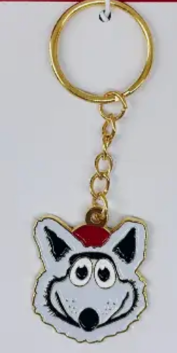 KC Wolf Mascot Keychain