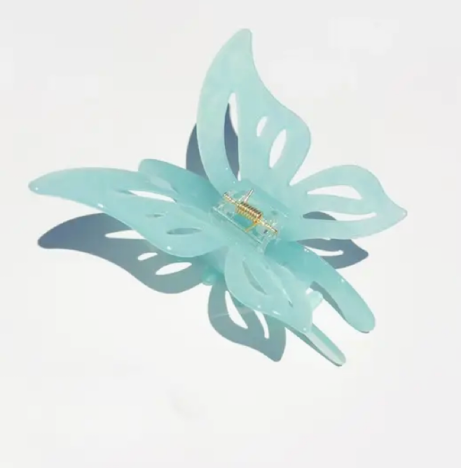 Fairy Butterfly Hair Claw Clip - Lake Blue