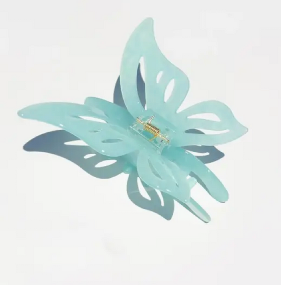 Fairy Butterfly Hair Claw Clip - Lake Blue