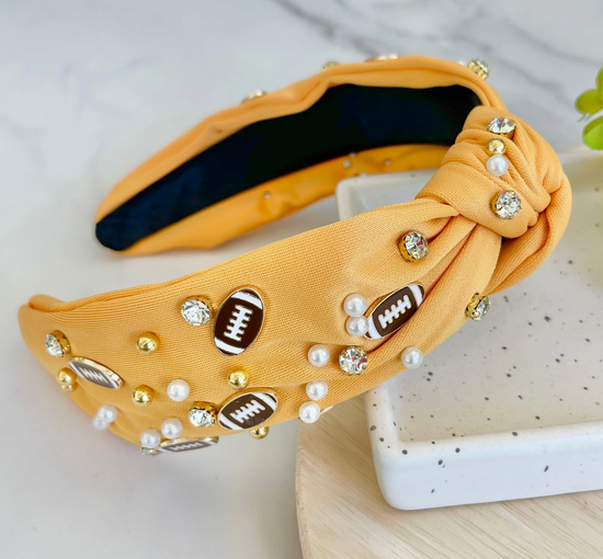 Football Headband - Mustard