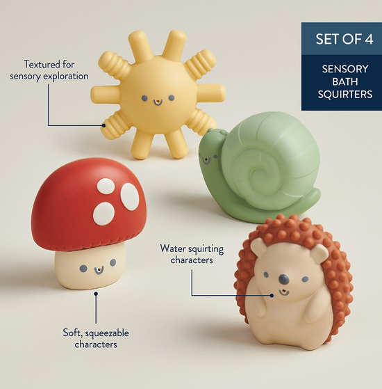 Squeezable Character Bath Set