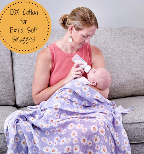 Beautiful Daisy Baby Swaddle Blanket