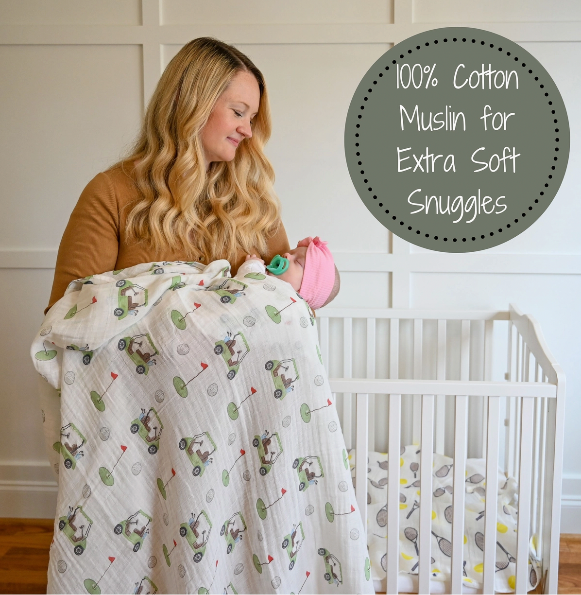 Golf A Round Baby Swaddle Blanket