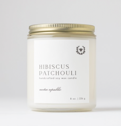 Hibiscus + Patchouli Candle
