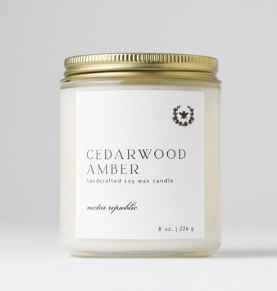 Cedarwood Amber Candle