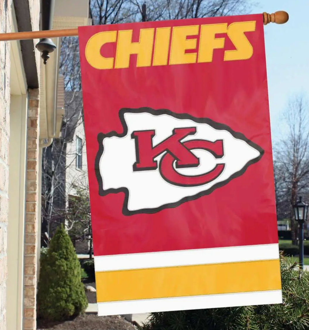 Kansas City Chiefs Applique Banner Flag