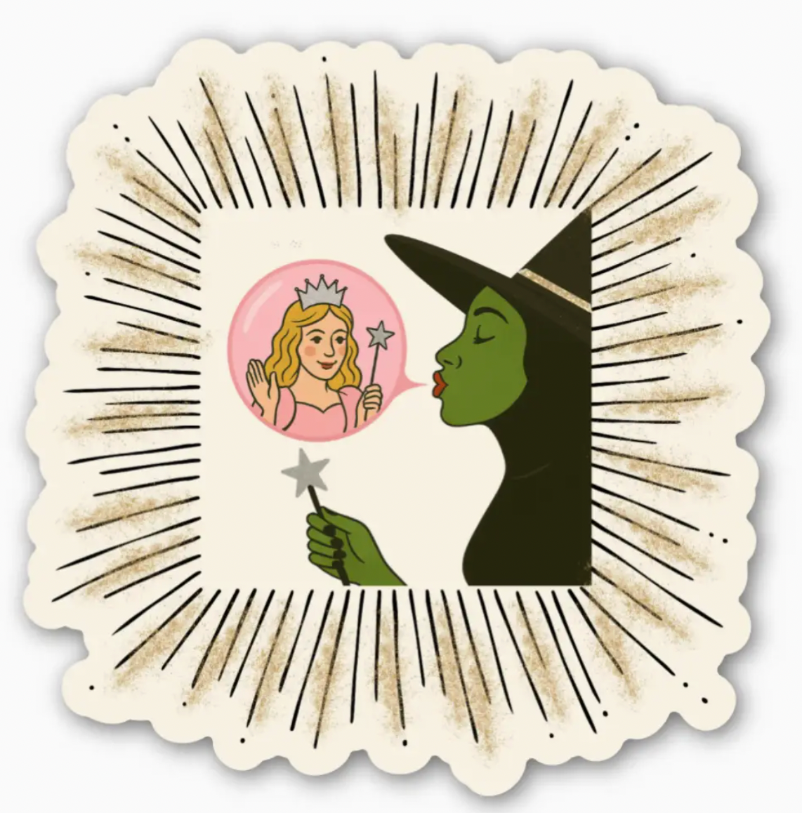 Good Witch & Wicked Witch Sticker