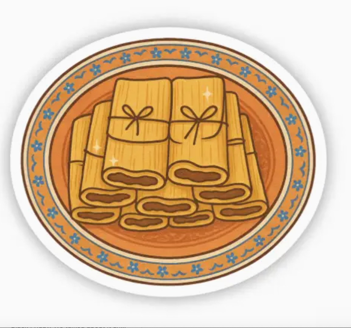 Tamales Sticker – Mexican Food Vinyl Sticker