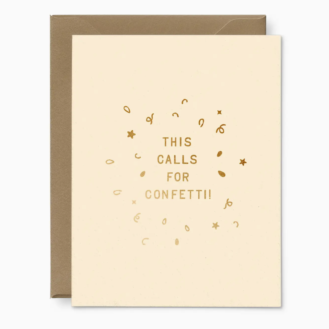 Calls For Confetti Congratulations Greeting Card