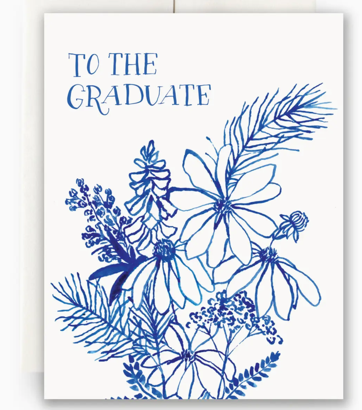 Indigo Wildflowers Graduate Greeting Card