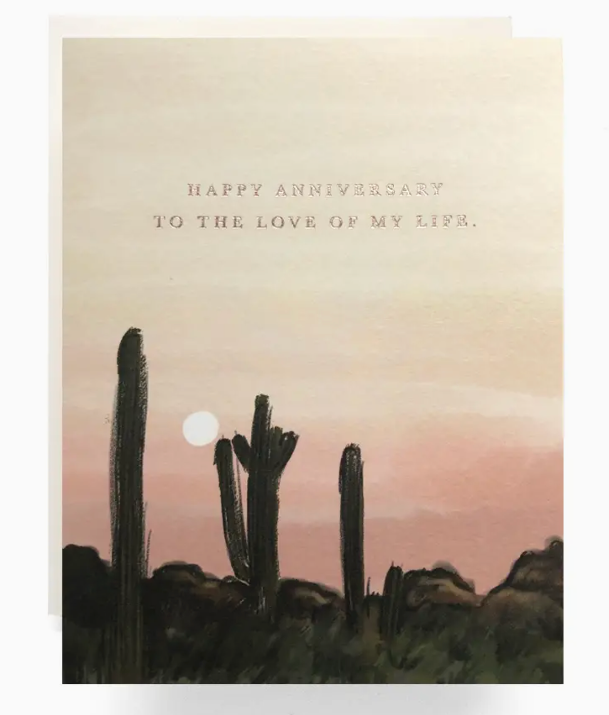 Sunset Anniversary Card