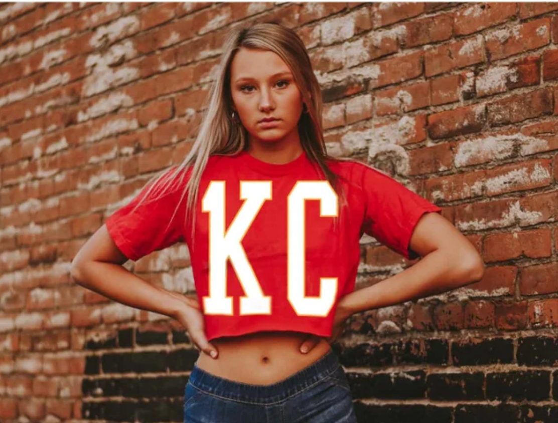 1KC Red Cropped Tee