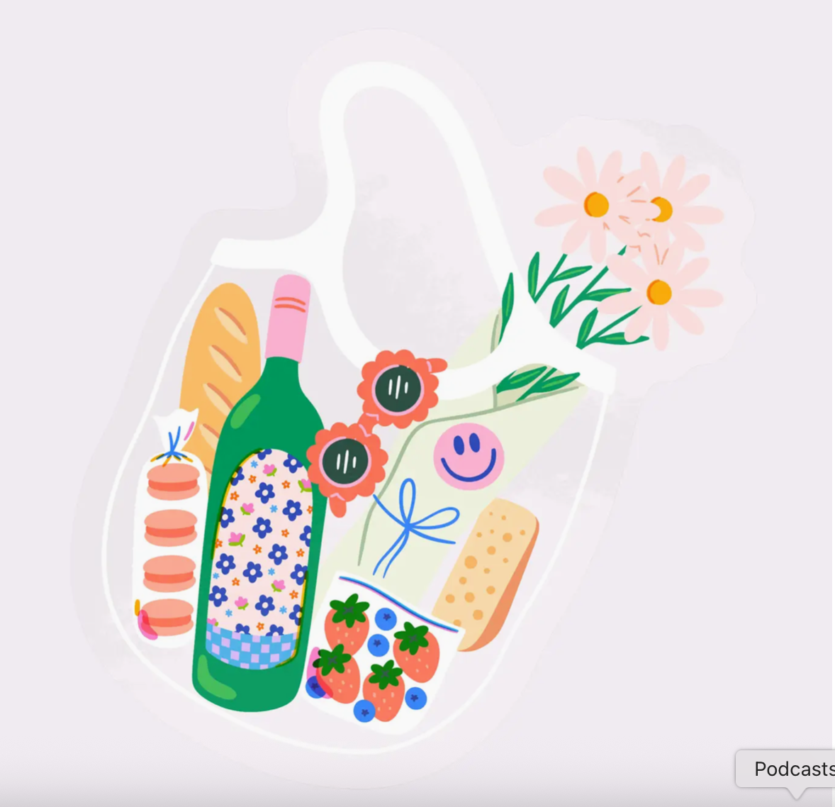 Farmer's Market Picnic Sticker