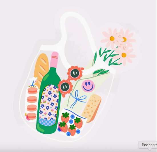 Farmer's Market Picnic Sticker