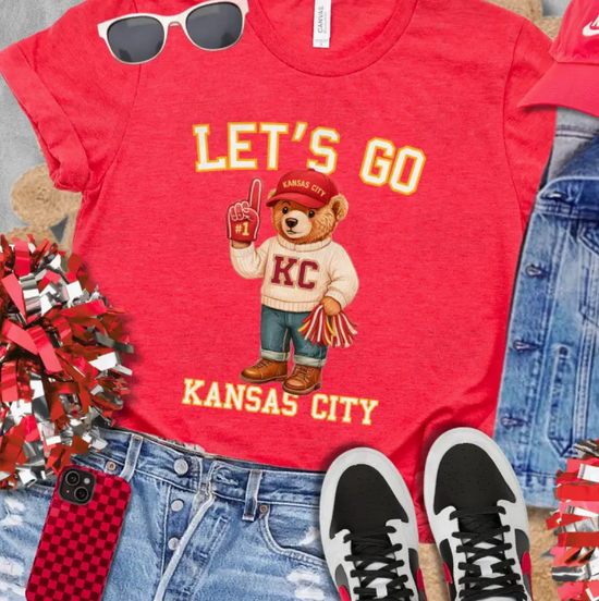 Let's Go KC Vintage Bear Tee