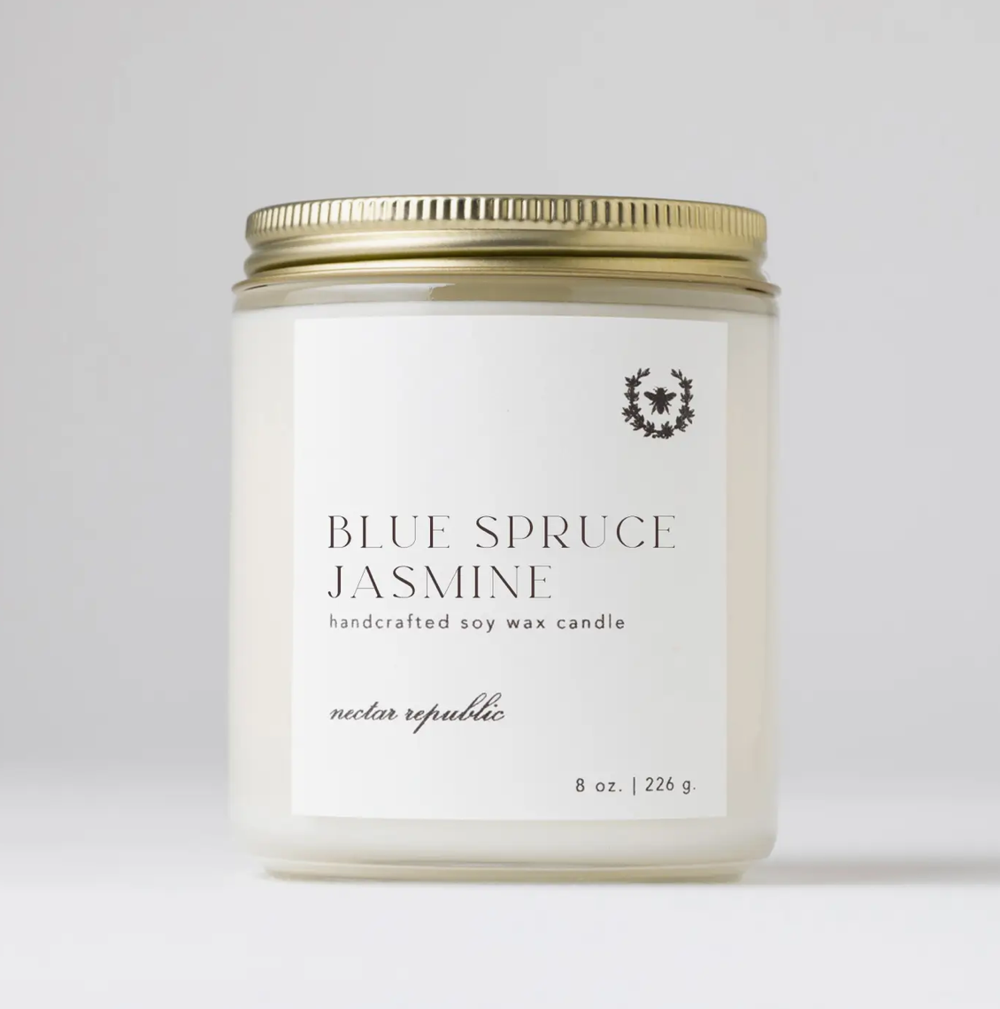 Blue Spruce + Jasmine Soy Candle