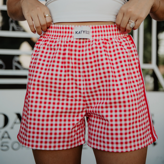 Game Day Gingham Shorts