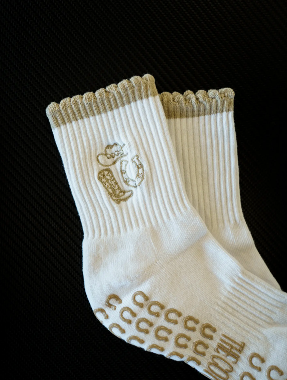 Cowgirl Yeehaw Grippy Socks
