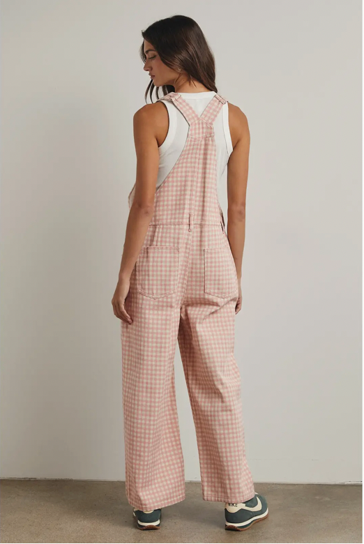 The Giddy Gingham Overalls