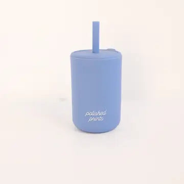 Silicone Straw Cup with lid and straw