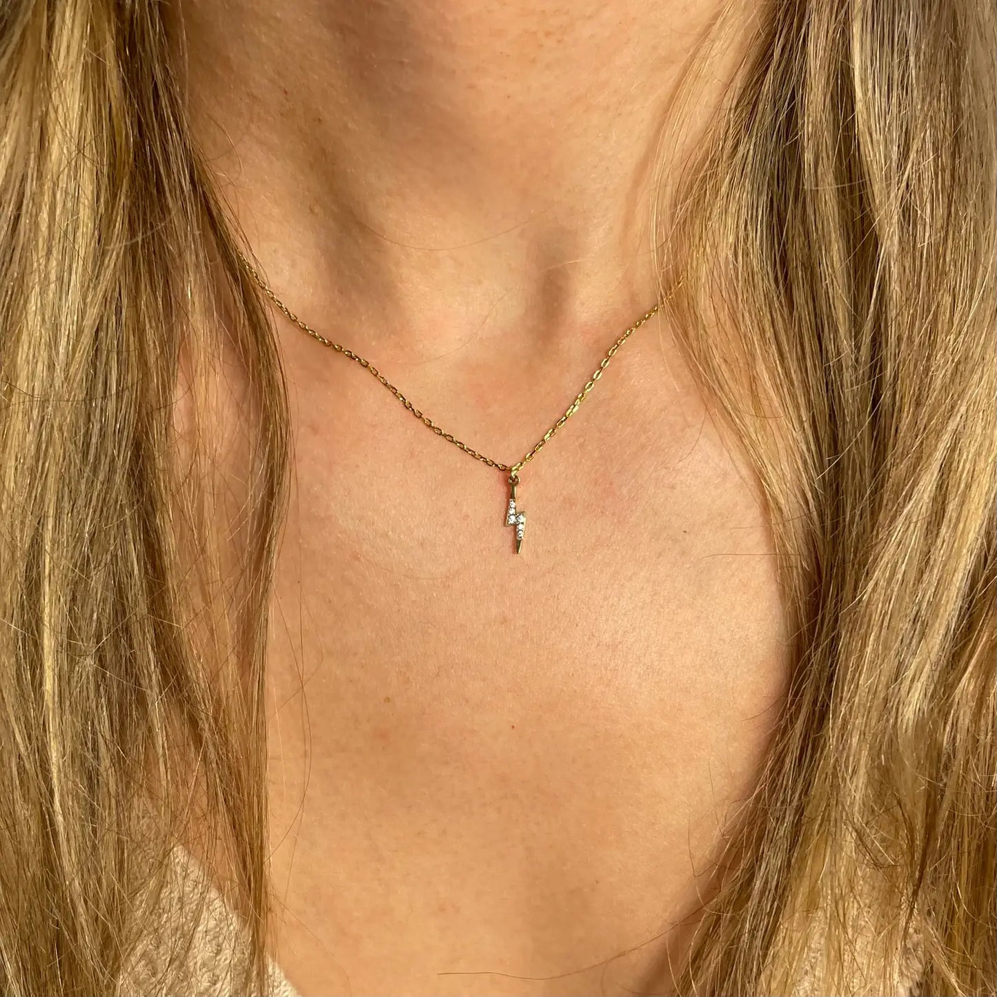 Crystal Bolt Necklace