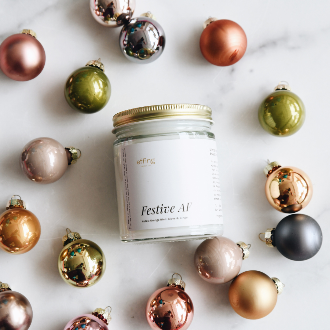 Festive AF Holiday Candle