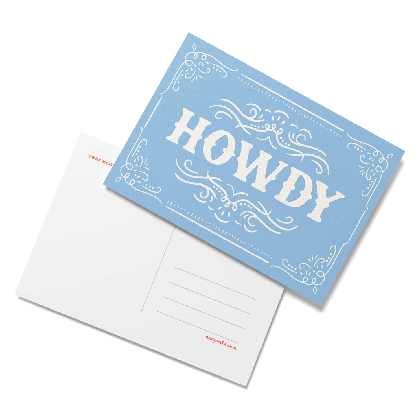 Howdy Bandana Postcard