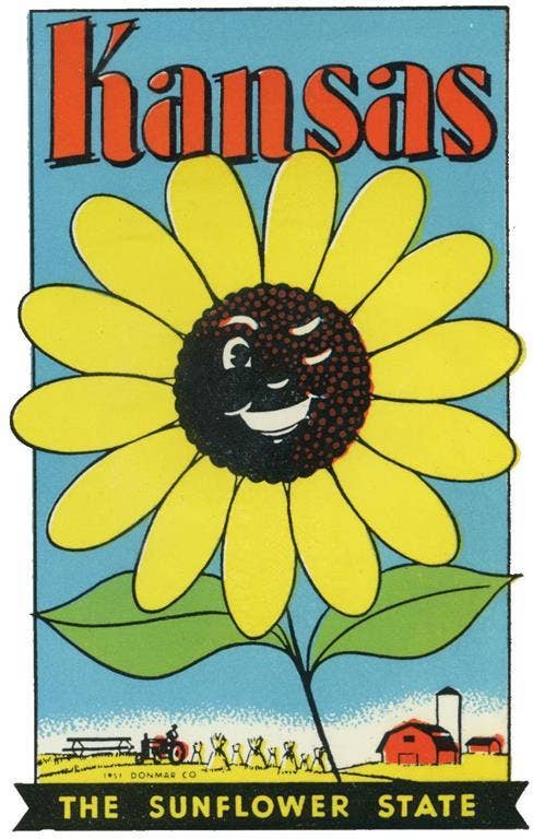 The Sunflower State Sticker