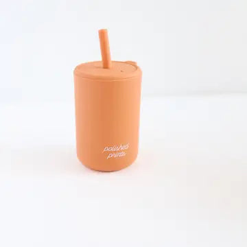 Silicone Straw Cup with lid and straw