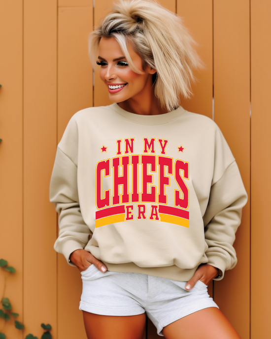 Load image into Gallery viewer, In My Chiefs Era Crewneck Pullover
