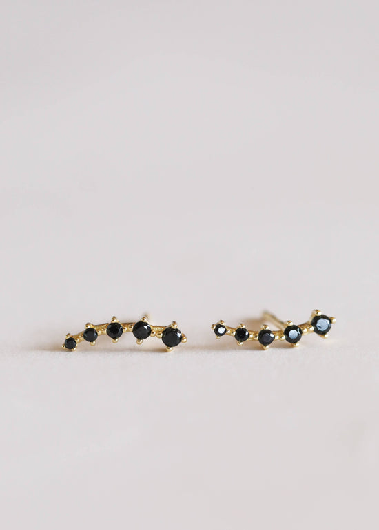 Black Crawler Earrings