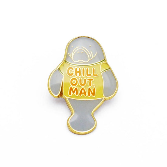 Load image into Gallery viewer, Chill Out, Man Enamel Pin
