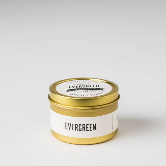 Evergreen Travel Tin Candle