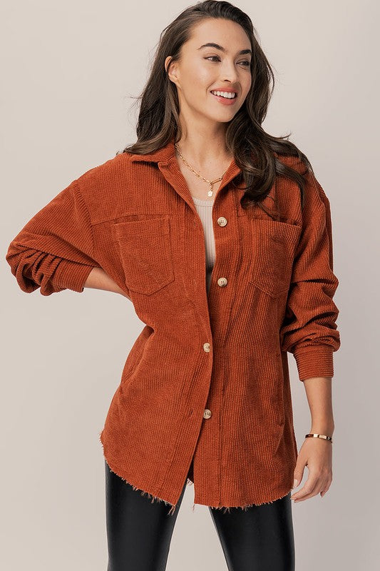 One Corduroy Pocket Shacket