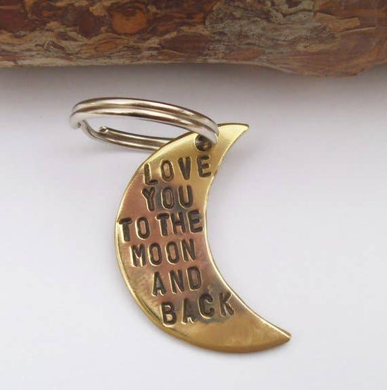 Love You to the Moon and Back Keychain