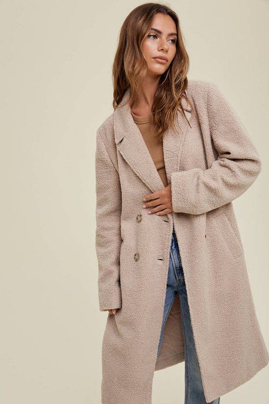 Sherpa Double Breasted Coat