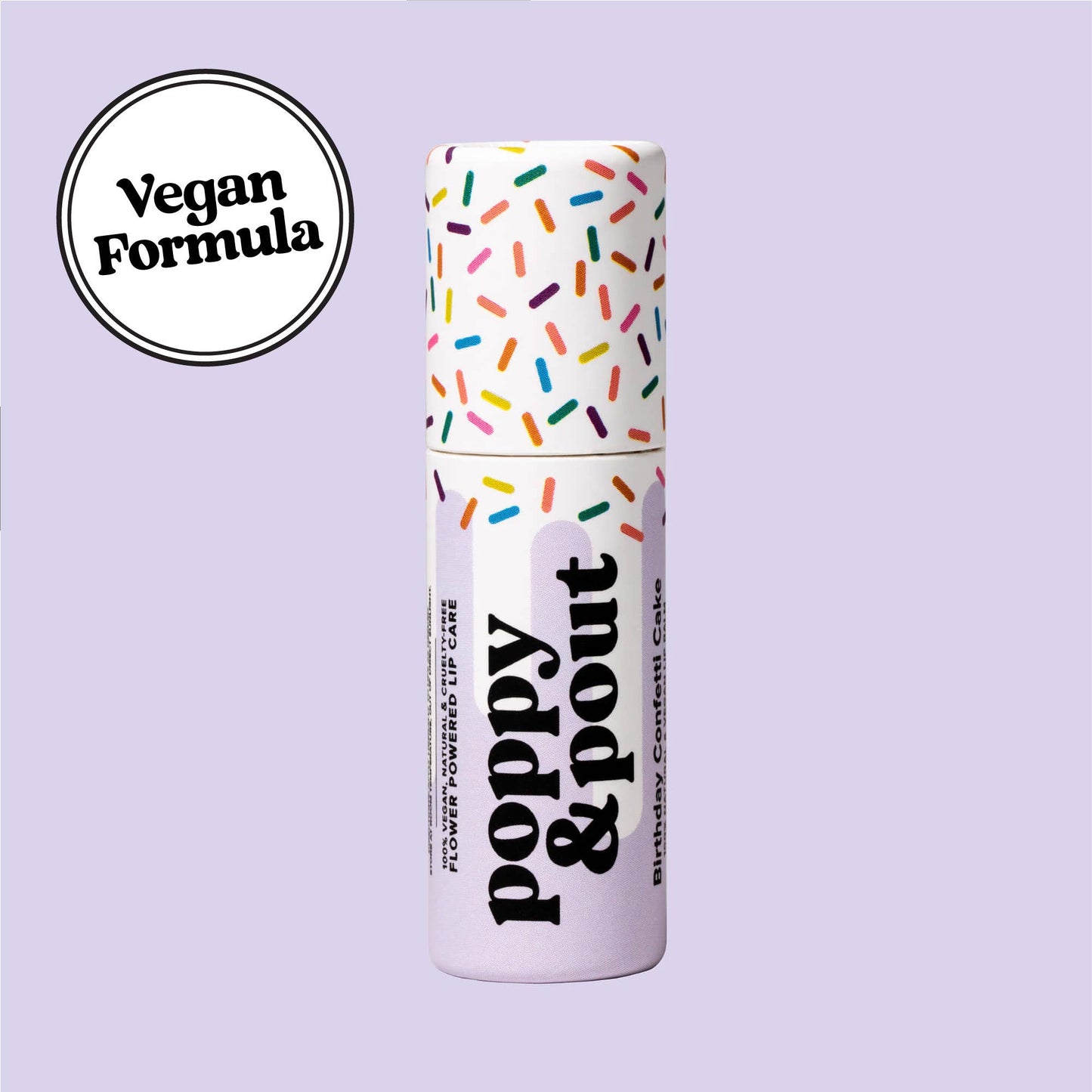 Vegan Lip Balm, Birthday Confetti Cake