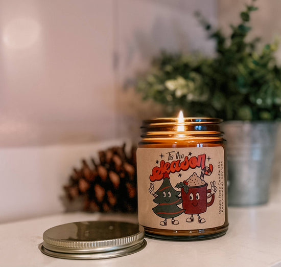 Load image into Gallery viewer, Tis The Season - Christmas holiday winter candle
