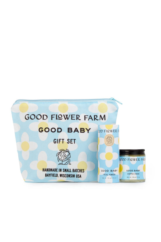 Load image into Gallery viewer, Good Baby Organic Skincare Gift Set w/ Gift Bag Zip Pouch
