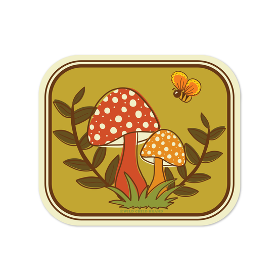Woodland Mushrooms Sticker