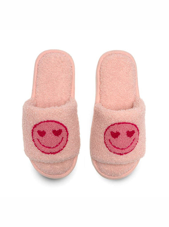Load image into Gallery viewer, Pink Happy Slide Slipper
