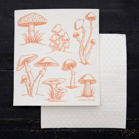 Load image into Gallery viewer, Mushroom Swedish Dishcloth
