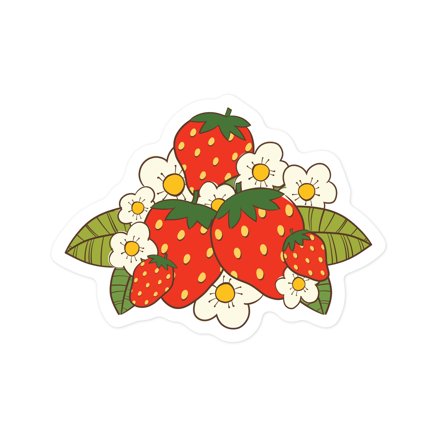 Wild Strawberries Sticker