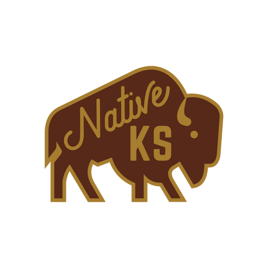 Kansas Native Bison Sticker