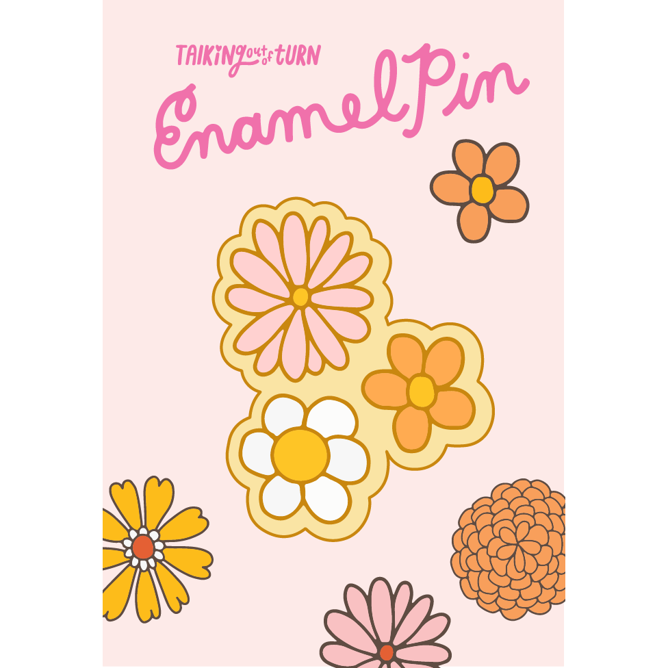 Flower Power Enamel Pin