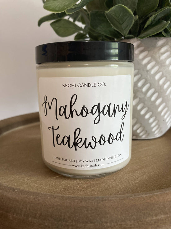 Load image into Gallery viewer, Mahogany Teakwood Candle
