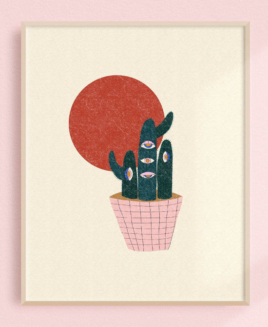 Load image into Gallery viewer, Eye Cactus Art Print
